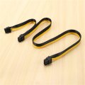4X ATX CPU 8 Pin Male to Dual PCIe 8(6+2) Pin Male Power Adapter Cable for Only Modular Power Supply, 60cm+20cm. 