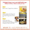 【New】 【WUCHT】Plastic Half Boiled Egg Maker / Half Boiler Egg Maker / Malaysian Traditional Egg Container - Maximum 4 Large Eggs (Just Put Boiled Water And Wait) - Pink / Yellow Telur Setengah Masak Telur Separuh Masak. 