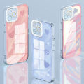 AMORVOR for Infinix Zero 20 Back Cover Gradient Doodle Love Crystal Phone Cover Camera Protection Transparent TPU Soft Case. 