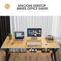 Computer Laptop Table Desk Workspace K-Shaped Table Engineered Wood Finish Study Table, for Home & Office Writing Table with book rack bookshelf storage shelf 18 Gauge Metal frame (powder Coating) Size:48X30X24 Inch. 