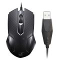 Ergonomics 3 Buttons 1200DPI Gaming Mouse 1.2m USB Wired Mice Office Home. 