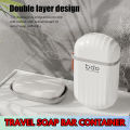 Soap Dish Travel | Sealed Small Soap Box - Travel Soap Bar Container, Bar Soap Box Holder for Soap Storage of All Sizes. 