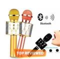 WS 858 Portable Wireless Bluetooth Karaoke Microphone Speaker - Rechargeable, High Sound, Multi-Function. 