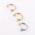 1pcs Unisex Internally Threaded Circular Barbell Lip Nose Horseshoe Septum Ring Helix Piercing Ear Cartilage Lobe Earrings. 