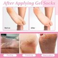FRAKIN 1-Pair Silicone Moisturizing Socks, Soft Silicone Socks For Cracked Feet Women And Men Foot Moisturiser Socks Foot Spa Pedicure Silicone Gel Socks For Cracked Feet Dry Skins Calluses. 