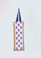 Jute Single Bottle Cover Carrier Bag Laminated Interior Soft Handles Eco Friendly Reusable  Flaire. 