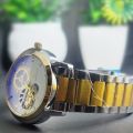 PROKING Luxury Quartz Watch - Gold & Silver Stainless Steel Strap -PROKING Men’s Elegant Quartz Watch - Dual-Tone Design. 