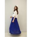 (Customized) Branded Finest Chiffon Pleated Skirt, Maxi Skirt - Embrace Elegance With This Stylish Chiffon Pleated Skirt. 