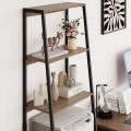 Industrial Bookshelf, Tall Bookcase with 3 Fabric Storage Drawers, Display Standing Shelf Unit for Living Room, Home Office,. 