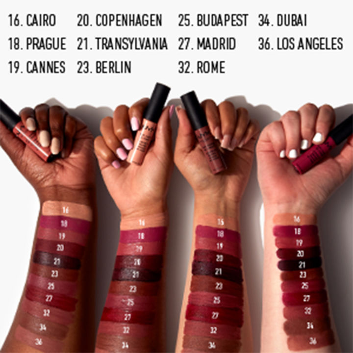 NYX%20Professional%20Makeup%20-%20Cosmetics%20Soft%20Matte%20Lip%20Cream%20Liquid%20Lipstick%2032%20Rome%20-%20Image%204