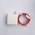 Oneplus Warp Charger 65w Power Adapter and USB Dual Type-C Data Cable. 