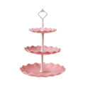 European-style Fruit Plate Emerald Green Three-layer Cake Plates Candy Dessert Multi-layer Tray Afternoon Tea Snack Stand Household. 