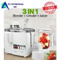 National Juicer Machine 3in1, Juicer-Blender-Grinder - Power Juicer with 900W Power - 1 Year Warranty. 