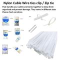 Nylon Cable Tie clip Self Locking imported Zip Tie -Multi-Purpose  - 292X3.6Mm 12 Inches- pack of 100. 