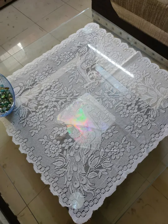 Multi%20color%20net%20center%20table%20cover%20(28x28)%20Round%20inches%20-%20Center%20Table%20Mat%20-%20New%20Design%20-%20Image%202