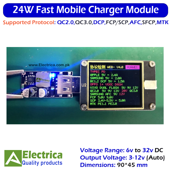 24W%204-Channel%20Qick%20Mobile%20Charger%20Module%20USB%20QC2.0%20QC3.0%20DC-DC%20Step%20Down%206-32v%20to%203-12v%20(Auto)%20Fast%20Charging%20Module%20XFW-KC42/24-4%20by%20Electrica%20-%20Image%203