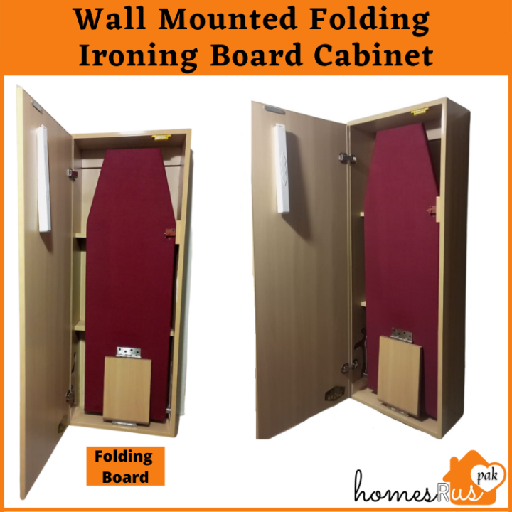 Wall%20Mounted%20Ironing%20Board%20Cabinet,%20Foldable%20Ironing%20Board%20Storage%20Cabinet%20for%20Home,%20Apartment%20&%20Small%20Spaces,%20Drop%20Down%20Ironing%20Board%20with%20Cabinet,%20Shelves%20&%20Cloth%20Hanging%20Hooks%20-%20Image%203