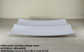 1 Piece Melamine Double Kabab Tray - Serving Tray -  Melamine Material - White & Black. 