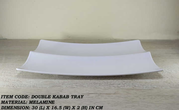 1%20Piece%20Melamine%20Double%20Kabab%20Tray%20-%20Serving%20Tray%20-%20%20Melamine%20Material%20-%20White%20&%20Black%20-%20Image%208