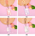 INS Cute Student Access Control Card Holder Work ID Protection Cover with Keychain. 