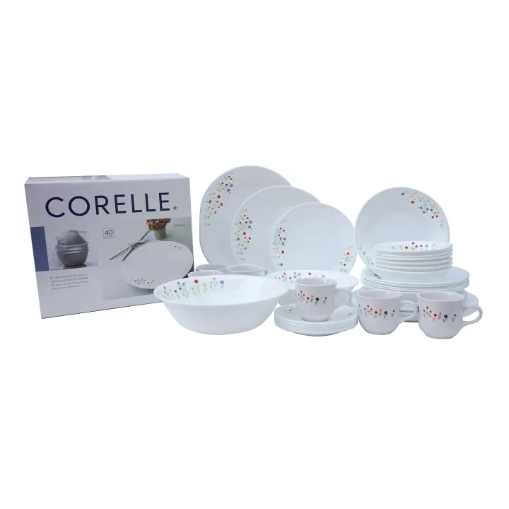 CORELLE%2040-piece%20Dinner%20Set%20-%20Flower%20Hill%20-%20Image%203