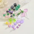 Youbo Cute Realistic Duck Cow Mushroom Butterfly Earring Accessories   Handmade Resin DIY Pendant Hanging Accessories. 