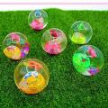 Toy Rubber Ball with Flashing Light / Soft Ball Bounce with Toy Inside. 