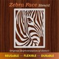 Zebra face  Reusable Stencil For wall Painting Art DIY Home Decor, Album Crafts and Canvas IDD 222. 
