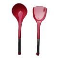 Salan Spoon | Rice Spoon with Steel handle Serving Colorful Melamine (10 inch). 