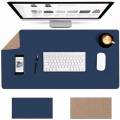 Navy Blue Large Size Desk Mat 12 x 30 inch Laptop Mat Large Size 12x30 inch Keyboard Mouse Pad Word Pad & Mats. 