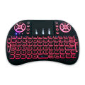 RGB Mini Wireless Keyboard  2.4GHz Air Touchpad Mouse, Compatible With Android TV Box, Smart TV, PC Black. 