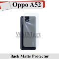 Back Protector Film For Oppo A52 - Matte Soft Skin Film. 