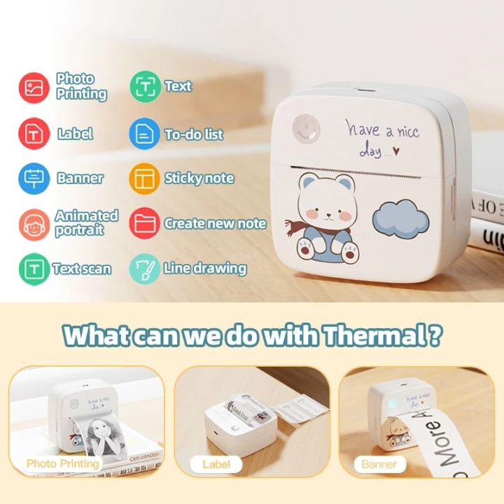 DOLEWA%20Mini%20Printer%20Portable%20Printer%20Thermal%20Printing%20Sticker%20Wireless%20Inkless%20Pocket%20Printer%20Self-adhesive%20Label%201200mAh%20-%20Image%206