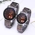 Pack Of 2 - Stainless Steel Analog Couple Watches. 