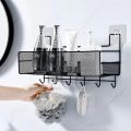 Bathroom kitchen Punch Corner Frame Shower Shelf Wrought Iron Shampoo Storage Rack Holder bathroom accessories. 