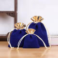 Jewelry Gift bag Stylish Small High-grade Cloth drawstring bags Packaging Wedding Jewelry pouch for Wedding favors Party giveaways Jewelry storage Small gift packaging Suitable for all ages. 