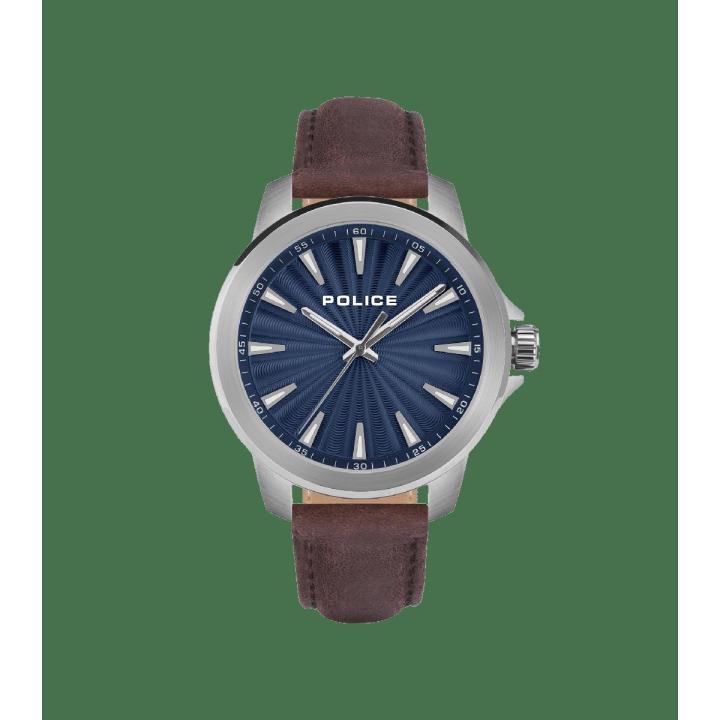 Police Orologio Uomo PEWJA2207803 | Analogico Marrone Elegante | Orologio Moda Con Cinturino In Pelle