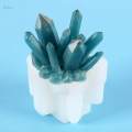 Crystal Resin Mold, Crystal Cluster Mold Resin Silicone Mold Casting Mold for Polymer Clay DIY Craft Decoration , 7.5x5.5x5.5cm. 