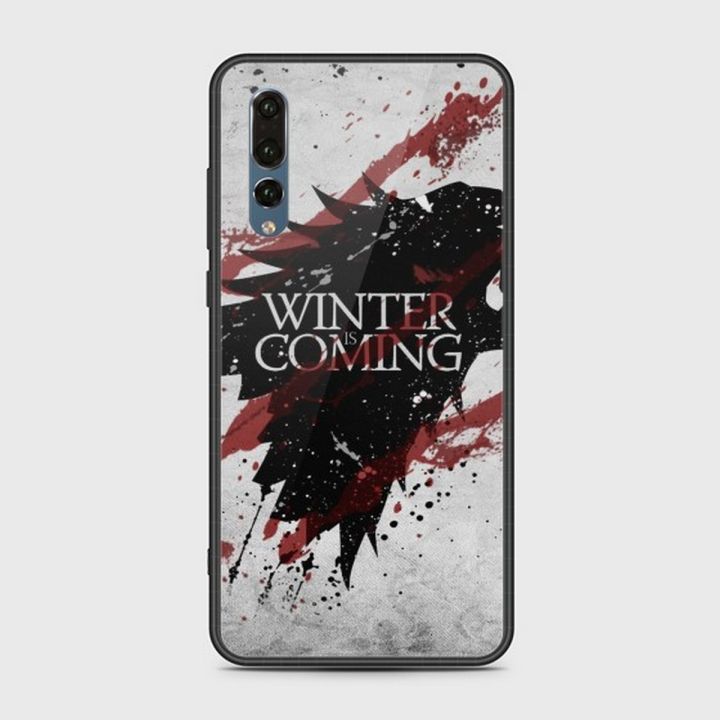 Huawei P20 Pro Cover - SkinLee HQ Infinity Glass Case (Soft) - Winter is Coming - SKINLEE-491-1-819-148