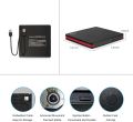 Rioddas External CD Drive, USB 3.0 Portable CD/Dvd +/-Rw Drive Slim Dvd/CD Rom Rewriter Burner For Windows XP / 2003 / Vista / 7 / 8.1 / 10 / 10.1, Linux, MacOS system, MacBook Air and Mac mini. 