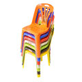 PREMIER - PACK OF 6 CHAIRS- FELLO PLASTIC CHAIR – 100% VIRGIN PURE PLASTIC | STACKABLE | DURABLE OUTDOOR & INDOOR SEATING | FELLO MOULDED FURNITURE. 