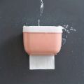 Bathroom Organizer, Plastic Toilet Paper Holder, Self Adhesive Wall Mounted Toilet Paper Box with Tray, Bathroom Supplies Organizer Box. 