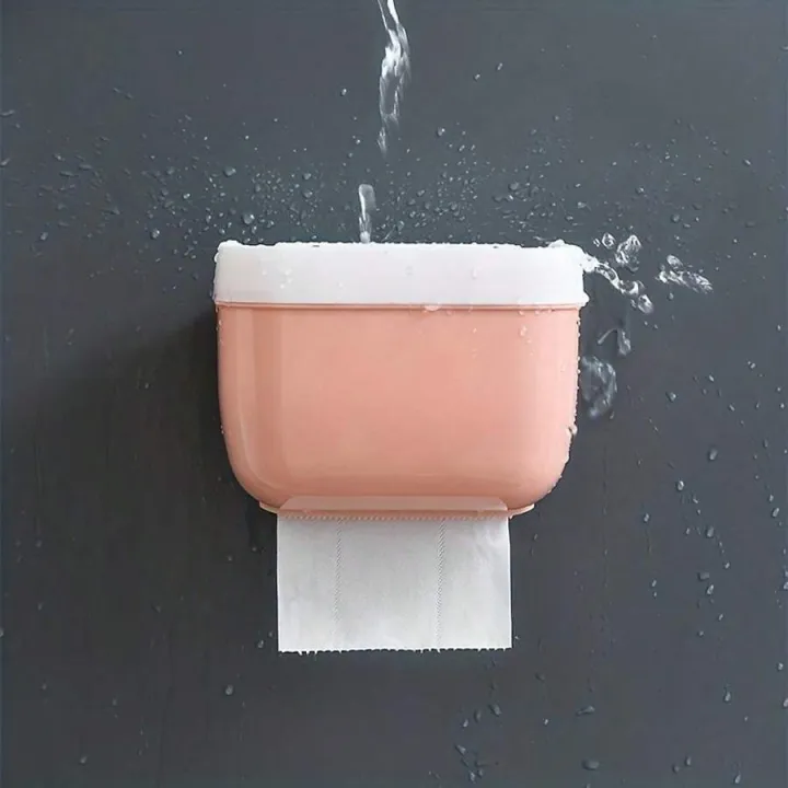 Bathroom%20Organizer,%20Plastic%20Toilet%20Paper%20Holder,%20Self%20Adhesive%20Wall%20Mounted%20Toilet%20Paper%20Box%20with%20Tray,%20Bathroom%20Supplies%20Organizer%20Box%20-%20Image%202