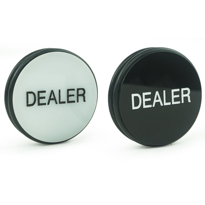 【Beiver Jewelry Store】Custom and White Poker Dealer Button Casino Hold'em Pressing Poker Cards Guard Poker Chips