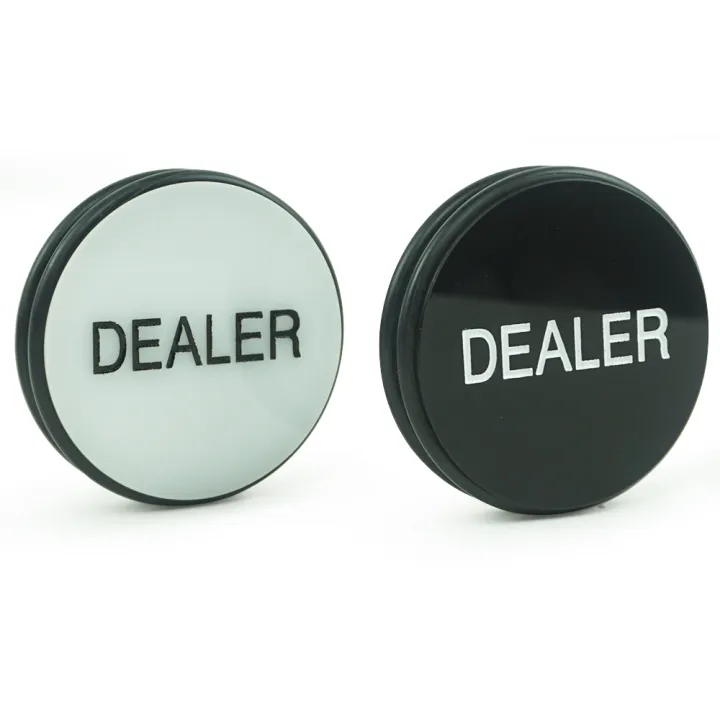 【Beiver Jewelry Store】Custom and White Poker Dealer Button Casino Hold'em Pressing Poker Cards Guard Poker Chips