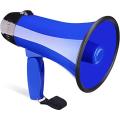 Portable Megaphone 20 Watt Power Megaphone Speaker Bullhorn Voice And Siren/Alarm Modes Loudspeaker megaPhone-Adjustable Volume-Lightweight Bull Horn for Cheerleading. 
