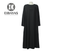 EIBAYAS - Umbrella Maxi Style Abaya Material Nida Fabric 100% Black Nug Bazu Design for Girls And Woman With Fast Delivery. 