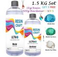 Resin Craft Crystal Clear Epoxy (1.5Kg ) Pure for Art, Craft & Coating Delivery All Over Pakistan. 