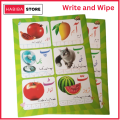 3 in 1 Whiteboard Notebook Write and Wipe Book for Kids Reusable Tracing & Writing Activity Workbook for Kids. 