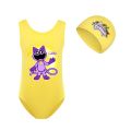 Stuffed Anime Smiling Critters Swimwear Kids Beach Wear One Piece Sleeveless Swimming Toddler Baby Girls Cartoon Swimsuit Bathing Suits. 